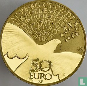 Frankrijk 50 euro 2015 (PROOF) "70th anniversary of the end of World War II" - Afbeelding 2
