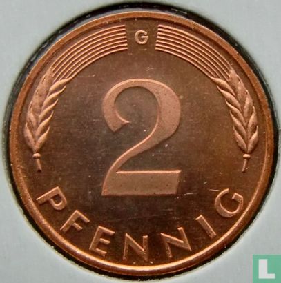 Allemagne 2 pfennig 1986 (G) - Image 2