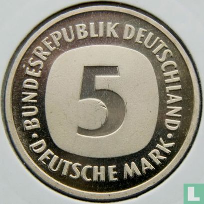 Germany 5 mark 1986 (G) - Image 2