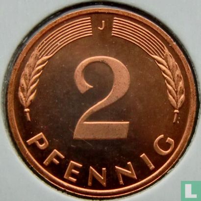 Duitsland 2 pfennig 1986 (J)  - Afbeelding 2