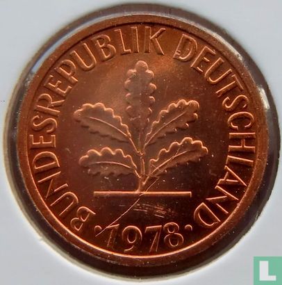 Duitsland 1 pfennig 1978 (D) - Afbeelding 1