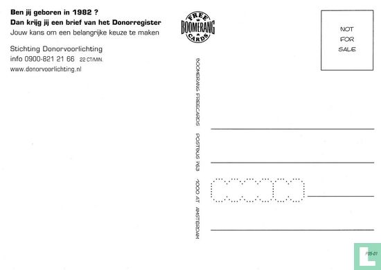 B003891 - Stichting Donorvoorlichting "Ben jij geboren in 1982?" - Image 2