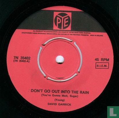 Don't Go out into the Rain (You're Gonna Melt, Sugar) - Image 3