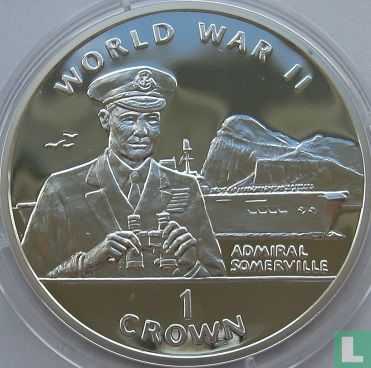 Gibraltar 1 crown 1994 "Admiral Somerville" - Afbeelding 2