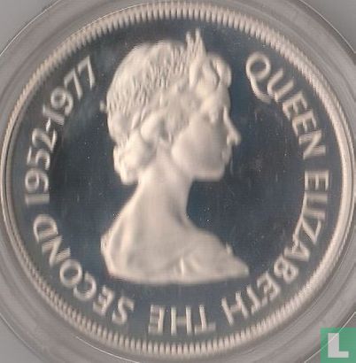 St. Helena 25 Pence 1977 (PP) "25th anniversary Accession of Queen Elizabeth II" - Bild 1