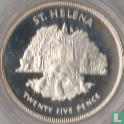 St. Helena 25 Pence 1977 (PP) "25th anniversary Accession of Queen Elizabeth II" - Bild 2