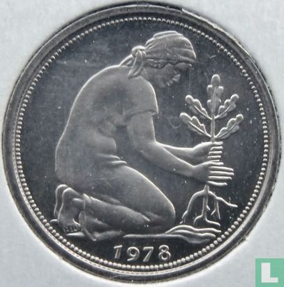 Duitsland 50 pfennig 1978 (D) - Afbeelding 1