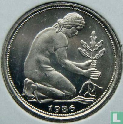 Deutschland 50 Pfennig 1986 (F) - Bild 1