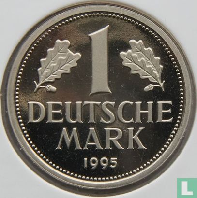 Germany 1 mark 1995 (PROOF - J) - Image 1