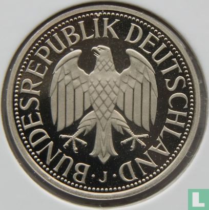 Germany 1 mark 1995 (PROOF - J) - Image 2