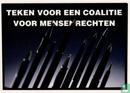 B004326 - Amnesty International "Teken voor een coalitie voor mensenrechten" - Bild 1