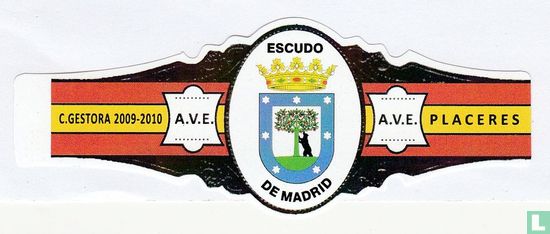 Escudo de Madrid - C. Gestora 2009-2010 A.V.E. - A.V.E. Placeres - Image 1