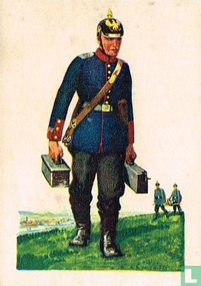 Infanterie-Regt. von Horn (3. Rhein.) Nr. 29 * Trier Schütze der M.G.K. im Gefecht - Afbeelding 1