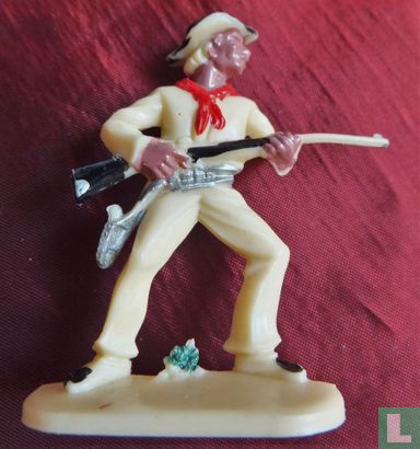 Cowboy with rifle at the ready (Factory painting / white)