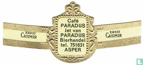 Café PARADIJS Jet van Paradijs Bierladen Tel. 751631 Asper - Ernst Casimir - Ernst Casimir - Bild 1