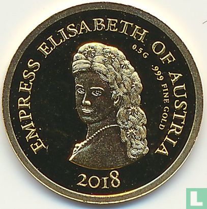 Ivoorkust 100 francs 2018 (PROOF) "Elizabeth of Austria" - Afbeelding 1