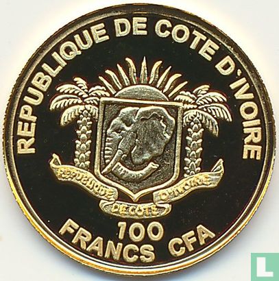 Ivoorkust 100 francs 2018 (PROOF) "Elizabeth of Austria" - Afbeelding 2
