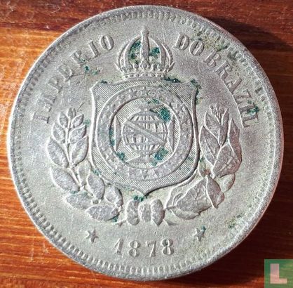 Brasilien 100 Réis 1878 - Bild 1