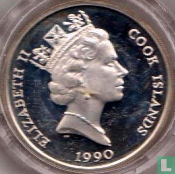 Cook Islands 10 dollars 1990 (PROOF) "500 years of America - Amerigo Vespucci" - Image 1