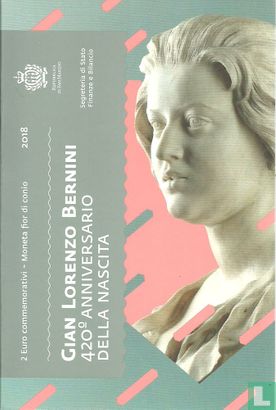 San Marino 2 euro 2018 (folder) "420th anniversary of the birth of Gian Lorenzo Bernini" - Afbeelding 1