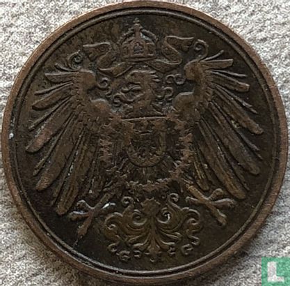 Duitse Rijk 1 pfennig 1914 (G) - Afbeelding 2