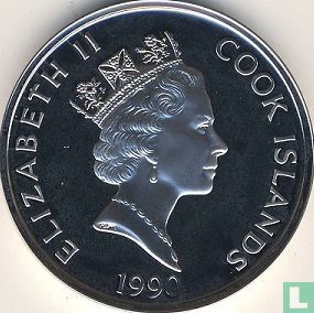 Cookeilanden 50 dollars 1990 (PROOF) "500 Years of America - Samuel de Champlain" - Afbeelding 1