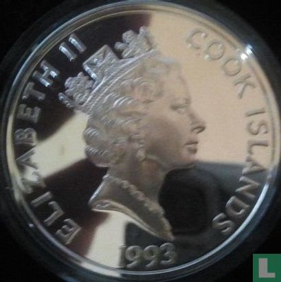 Cook-Inseln 50 Dollar 1993 (PP) "500 years of America - Miner panning for gold" - Bild 1