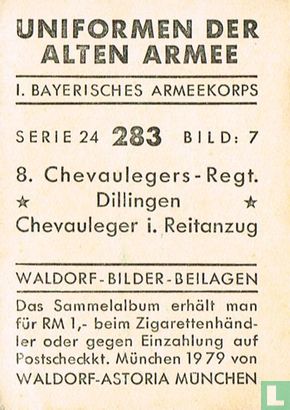 8. Chevaulegers-Regt. * Dillingen * Chevauleger i. Reitanzug - Image 2
