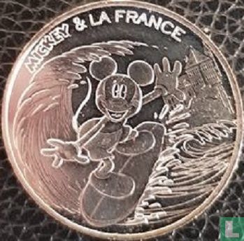 Frankreich 10 Euro 2018 "Mickey & France - surfing in Biarritz" - Bild 2