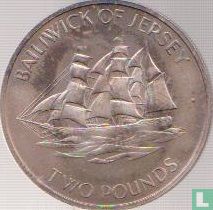 Jersey 2 pounds 1972 "25th Wedding anniversary of Queen Elizabeth II and Prince Philip" - Image 2