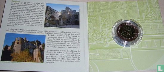 Luxemburg 5 euro 2013 (PROOF - folder) "Castle of Beaufort" - Afbeelding 1