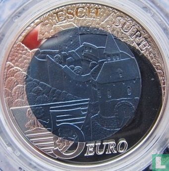 Luxemburg 5 euro 2010 (PROOF) "Château de Esch sur Sûre" - Afbeelding 3