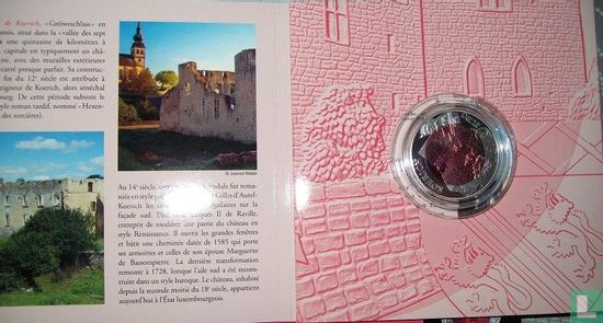 Luxemburg 5 euro 2018 (PROOF - folder) "Castle of Koerich" - Afbeelding 1