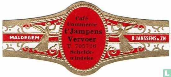 Café Commerce t'Jampens Transport T.705736 Schelde-Windeke - Maldegem - R. Janssens & Zn - Image 1
