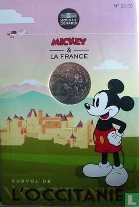Frankrijk 10 euro 2018 (folder) "Mickey & France - Occitania" - Afbeelding 1
