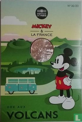 Frankreich 10 Euro 2018 (Folder) "Mickey & France - Volcanoes of Auvergne" - Bild 1
