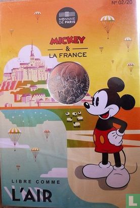 Frankreich 10 Euro 2018 (Folder) "Mickey & France - Mont St Michel" - Bild 1