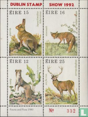 Animaux sauvages (exposition de timbres de Dublin 1992)