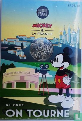 Frankreich 10 Euro 2018 (Folder) "Mickey & France - Lyon Cinema Museum" - Bild 1