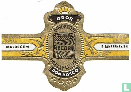 Odor Bindkoord Record Eicellelieuse Don Bosco - Maldegem R. Janssens & Zn - Afbeelding 1