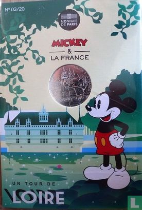 Frankrijk 10 euro 2018 (folder) "Mickey & France - Castle of Azay le Rideau" - Afbeelding 1