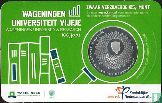 Nederland 5 euro 2018 (coincard - UNC) "100 years Wageningen University" - Afbeelding 2