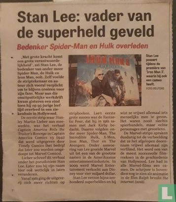 Stan Lee: vader van de superheld geveld