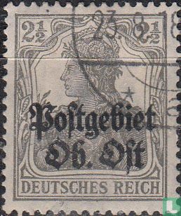 Germania, with overprint