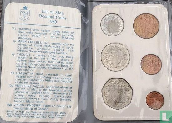 Isle of Man mint set 1980 - Image 2