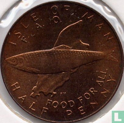 nsel Man ½ Penny 1981 "FAO - Food for All" - Bild 2