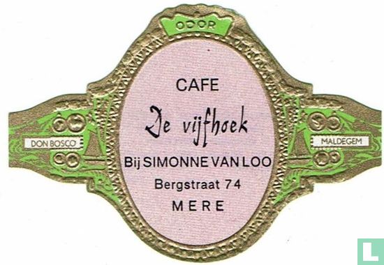 Odor Cafe De Vijfhoek At Simonne van Loo Bergstraat 74 Mere - Don Bosco - Maldegem - Image 1