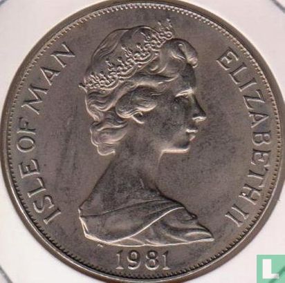 Isle of Man 1 crown 1981 (copper-nickel) "25th anniversary Duke of Edinburgh Award Scheme - portrait" - Image 1