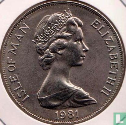 Île de Man 1 crown 1981 (cuivre-nickel) "Royal Wedding of Prince Charles and Lady Diana - portraits" - Image 1