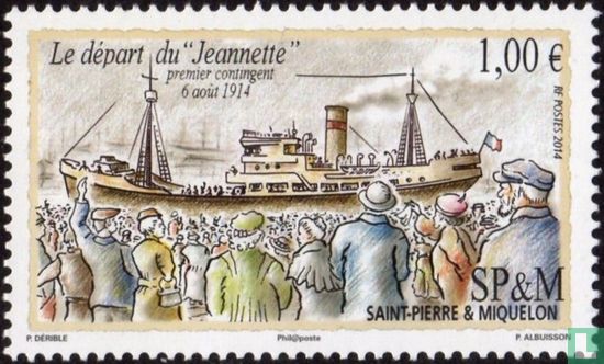 The departure of the 'Jeannette'